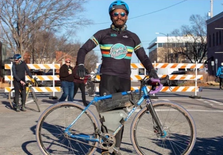 1 fixed gear, 100 miles, 1 brake; just to appease the powers that be. <a href="/coreythecourier/">Corey W Hilliard</a> chose to ride <a href="/themidsouth/">The Mid South</a> his way and picked up a VeloNews profile to prove it. Crazy? Maybe. Awesome? We think so. Congrats Corey, here's to bathing in gallons of CBD Warming Sports Cream.