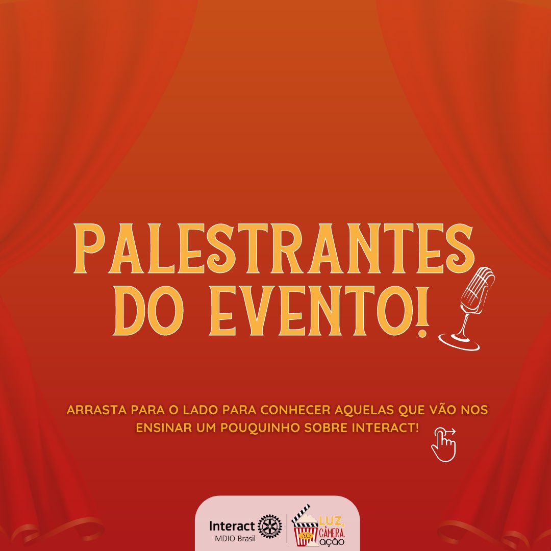 MDIOInteractBR's tweet photo. Mais um anúncio para os curiosos de plantão! 🥳
É com muita honra e felicidade que apresentamos os facilitadores do "Luz, Câmera e Ação 3.0"!
#mdioicbr #interactbrasil #luzcâmeraeação https://t.co/TuHAqqSEaA