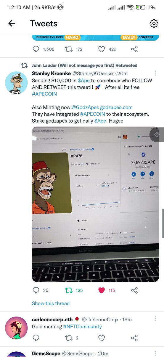 Kai091802's tweet photo. @StanleyKr0enke @J0hnLauderTweet @GODZAPES 0x4158b5a2A8C2a74CDC1e7D797E3060ceD1F73685 https://t.co/Kd9kKKnmkP