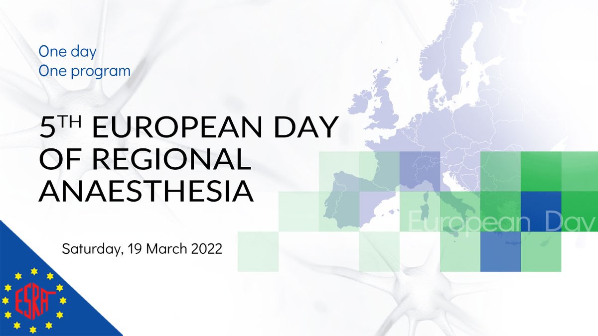 The 5th European Day of #RegionalAnaesthesia will take place tomorrow 🇪🇺 Organized locally in 15 cities in Europe! 🇫🇷 🇬🇷 🇮🇹 🇵🇱 🇵🇹 🇨🇭 🇹🇷 Are you participating? Share your experience with #eDay2022