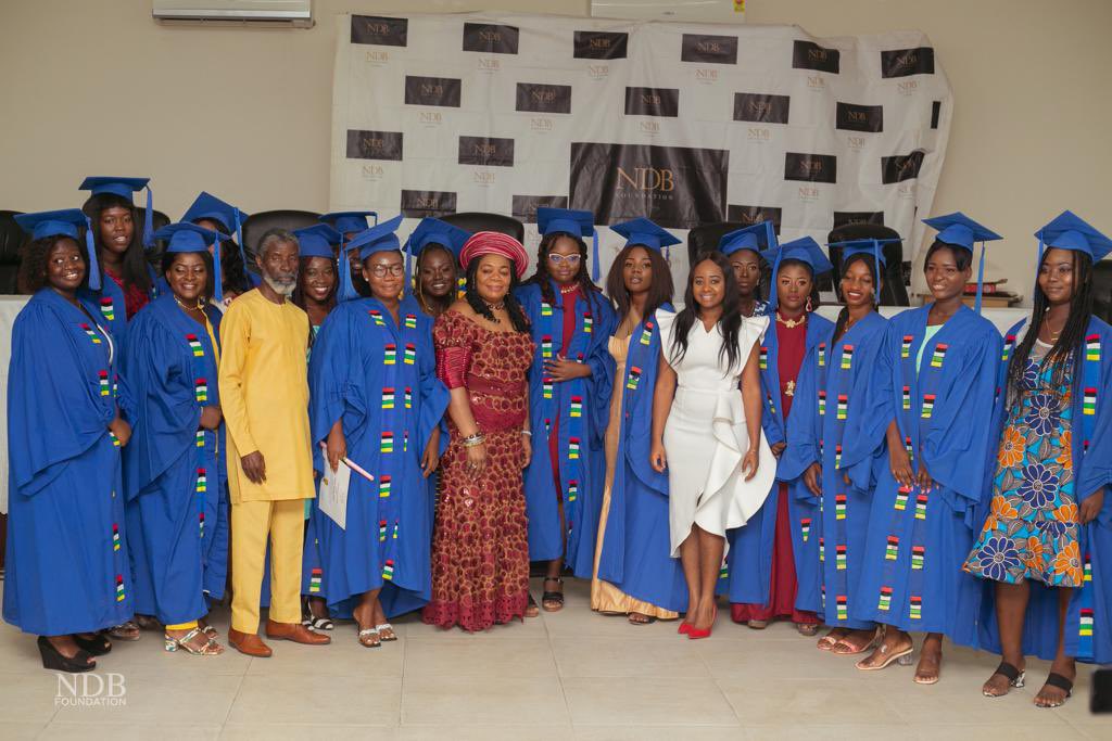 naadedei___'s tweet photo. Last Saturday, we held the graduation ceremony for the beneficiaries of the scholarship project I started as GMB 2020 queen. Grateful to @tv3_ghana and to all our partners and sponsors. #ndbfoundation #scholarship #inclusiveeducation #ndbscholarship. @Gamantseoffice @rmuofficial https://t.co/G7UPmwhmk7