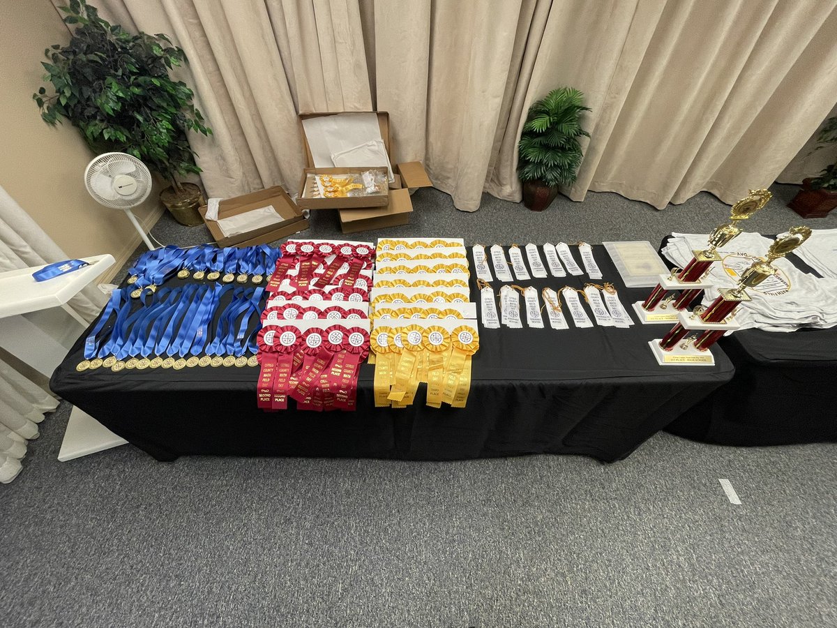 CitrusMath's tweet image. Math Field Day set up completed ✅ 
Middle School students arrive at 7:30am and MS competition starts at 8am.
High School students arrive at 10:30am and HS competition starts at 11am.
Bring your A game!!
#CitrusMath
@CitrusSchools