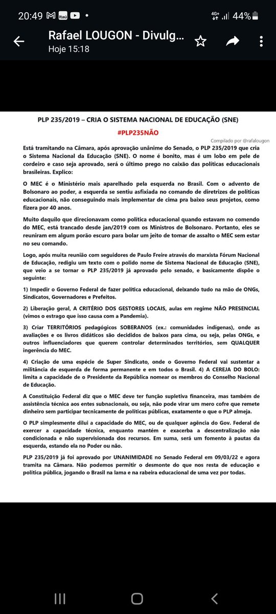 Ilonabecskehazy's tweet photo. Pessoal, não percam o foco.
A linha auxiliar da esquerda hoje (imprensa, Legislativo e provavelmente uns perfis "trabalhados" aqui) está tentando tirar o foco dos esclarecimentos sobre os malefícios do #PLP235NAO com as artimanhas e praxe. Não caiam nessa, o foco é perceber que https://t.co/IuLTsG8pMz
