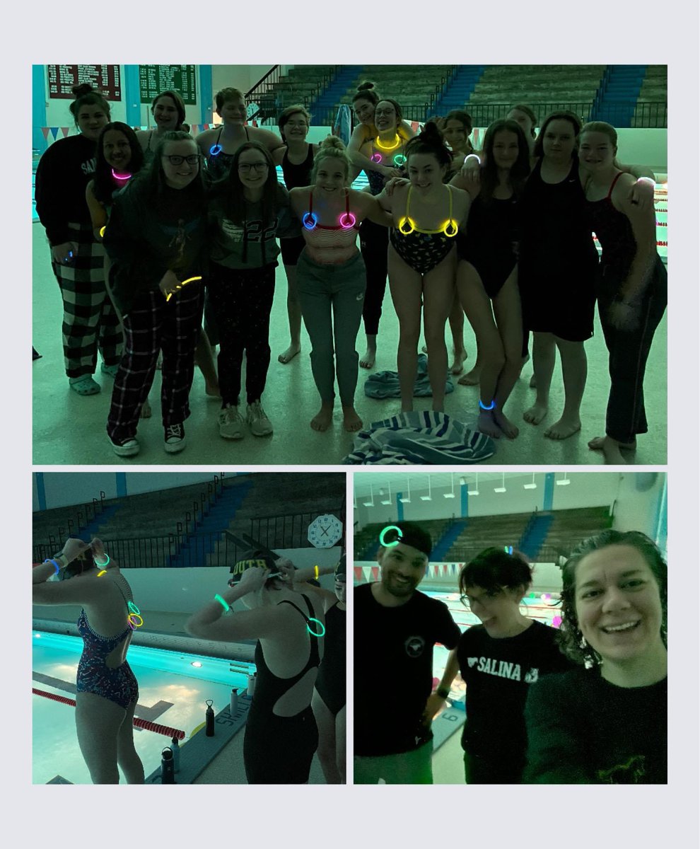 So much happening this week during SB practices. Coach Ediger has been getting all the shots. Here’s from today “Watch us Glow up!” #SalinaSPLASH <a href="/SouthCougars/">South Cougars</a> <a href="/We_Are_SC/">Salina Central HS</a> Salina HS Girls Swim &amp; Dive