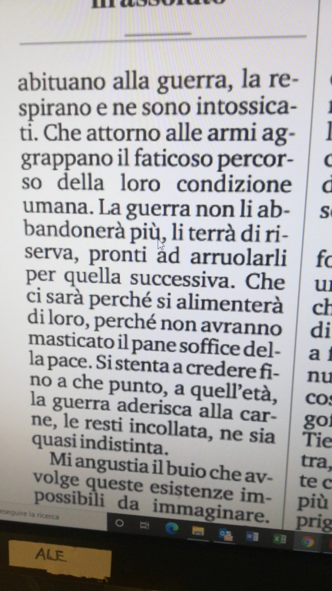I bambini armati, i semi tossici di ogni guerra, lo sguardo a domani. Da leggere, come al solito, il pezzo di Domenico Quirico fra i pochi che, quando scrivono di guerra, sanno bene di cosa parlano