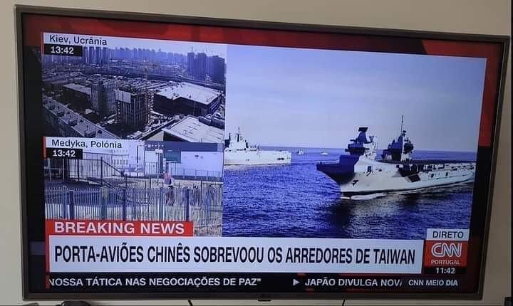 Nunca ouvi falar que porta-aviões voava!😂😂😂