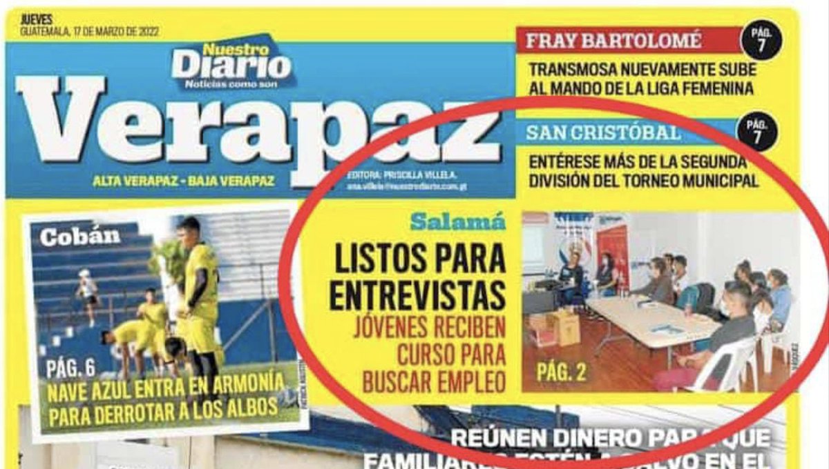 ElRefugioNinez's tweet image. 🥳🎊🎉💯📢📣💬 El #RefugioDeLaNiñez y #UMCOR trabajan  con adolescentes y jóvenes 👩🏻👱🏻👱🏿‍♂️👱🏾‍♀️ para la construcción 🧰🧱📝 💼de sus #ProyectosDeVida y la #preparación para entrevistas laborales y actualización de curriculum.

Publicación: Nuestro Diario, 17 de marzo de 2022