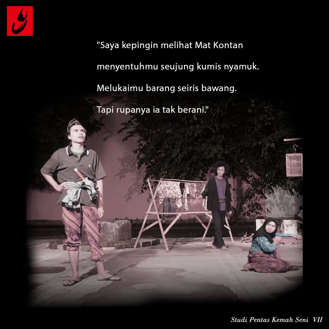 Banyak orang yang hanya penasaran bagaimana rasanya, namun lupa akan resiko yang akan dihadapi ketika memilih melakukan.

Jangan lupa datang dan saksikan pementasan kami!

📌 Parkiran Terpadu Blok D, Kampus Barat UIN Sunan Kalijaga Yogyakarta
📆 Minggu, 20 Maret 2022
🕗 19.30 WIB