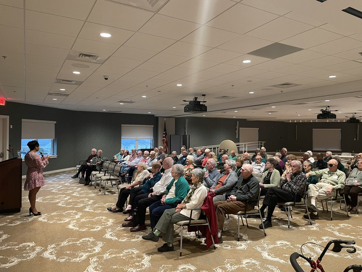 BrianaSewellVA's tweet photo. (1/2) Last night, I provided a post-Session recap to the residents of Westminster at Lake Ridge. https://t.co/3rkWMWWbZy