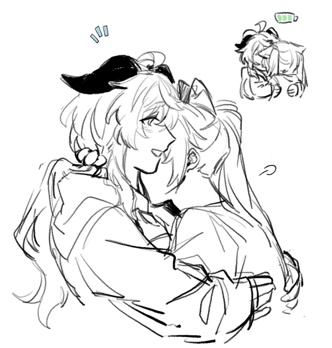 I didn't draw gnqing for /look at watch/......forever
#ganqing 