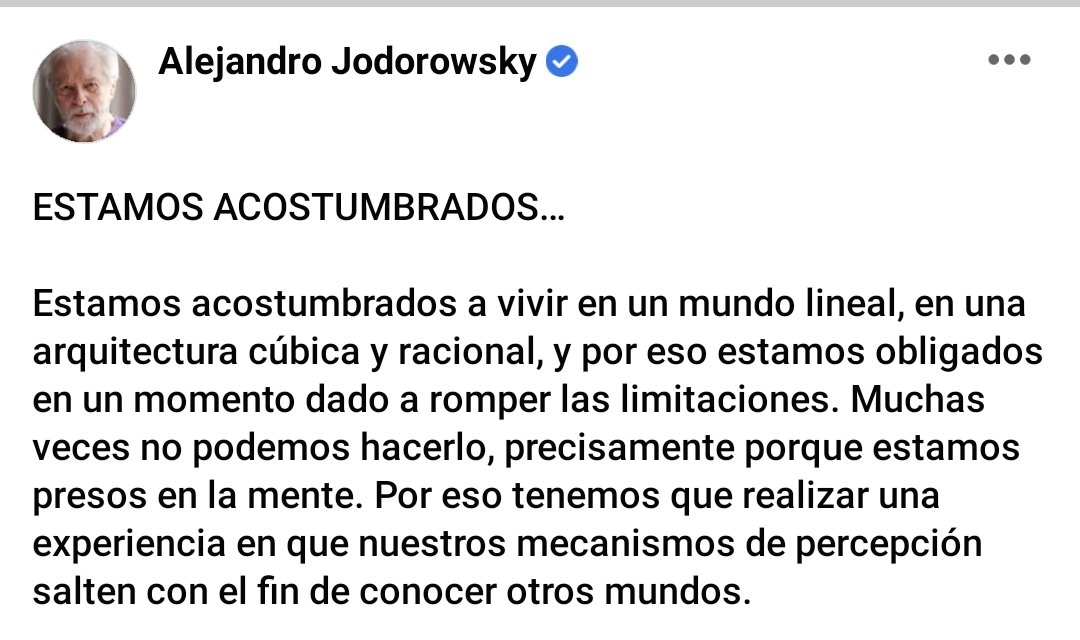 ESTAMOS ACOSTUMBRADOS…