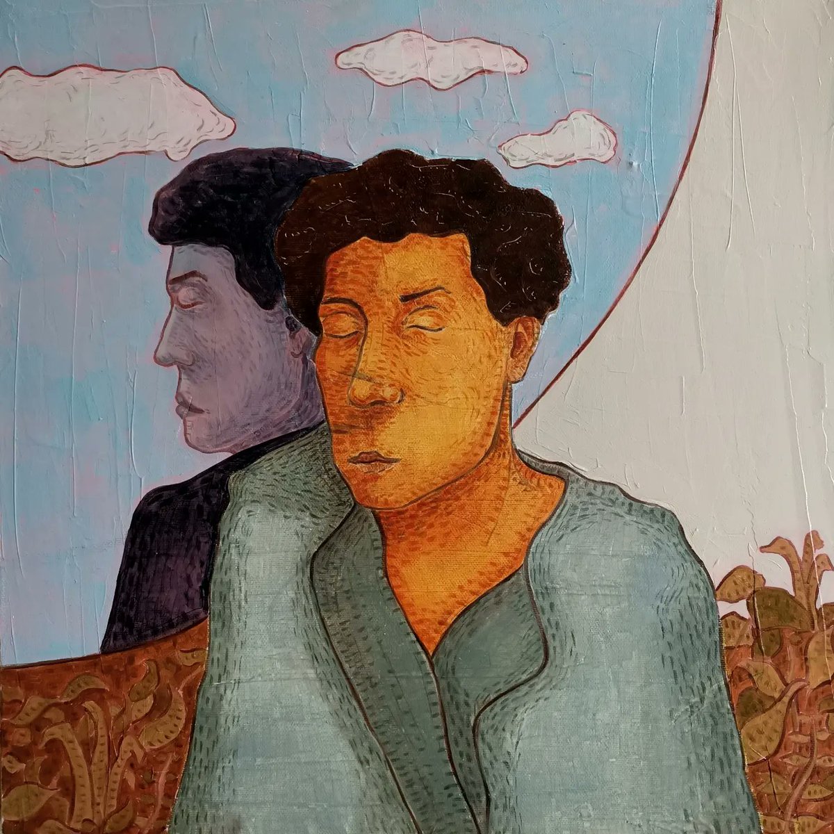 sefa_catuk's tweet photo. "Yansıma" "Reflection" 40x40 cm Oil on Canvas 2022.
.
.
#art #arte #kunst #contemporaryart #contemporaryartist #artfair #artist #artwork #work #atelier #artgallery #sefacatuk #sefaçatuk #NFT #figure #oiloncanvas #oilpainting #painting #gallery #canvas https://t.co/wPFT5UyZ8i