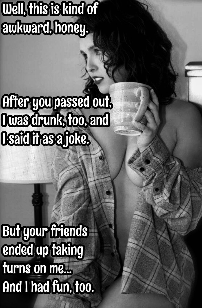 CuckMyanmar95's tweet photo. #erotic #cuckold #hotwife #fatansy #captions

What if your #girlfriend or #wife joins you &amp; your #friends drinking and it ends up in a #drunk #gangbangِ full of #fun? https://t.co/Yr4n1HGRD4