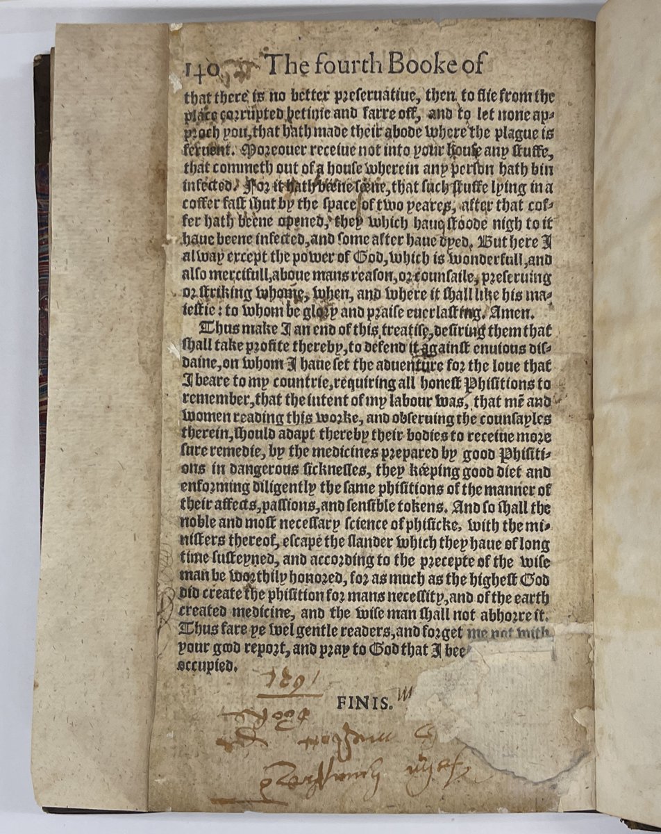 ISUMilnerSPC's tweet photo. It’s #FinisFriday and to end the week we have some notations in the book The Castell of Health by Sir Thomas Elyot to accompany the close of the text. Our copy ends with marginalia, much the same as it begins.
#book https://t.co/jw30P4fbhT