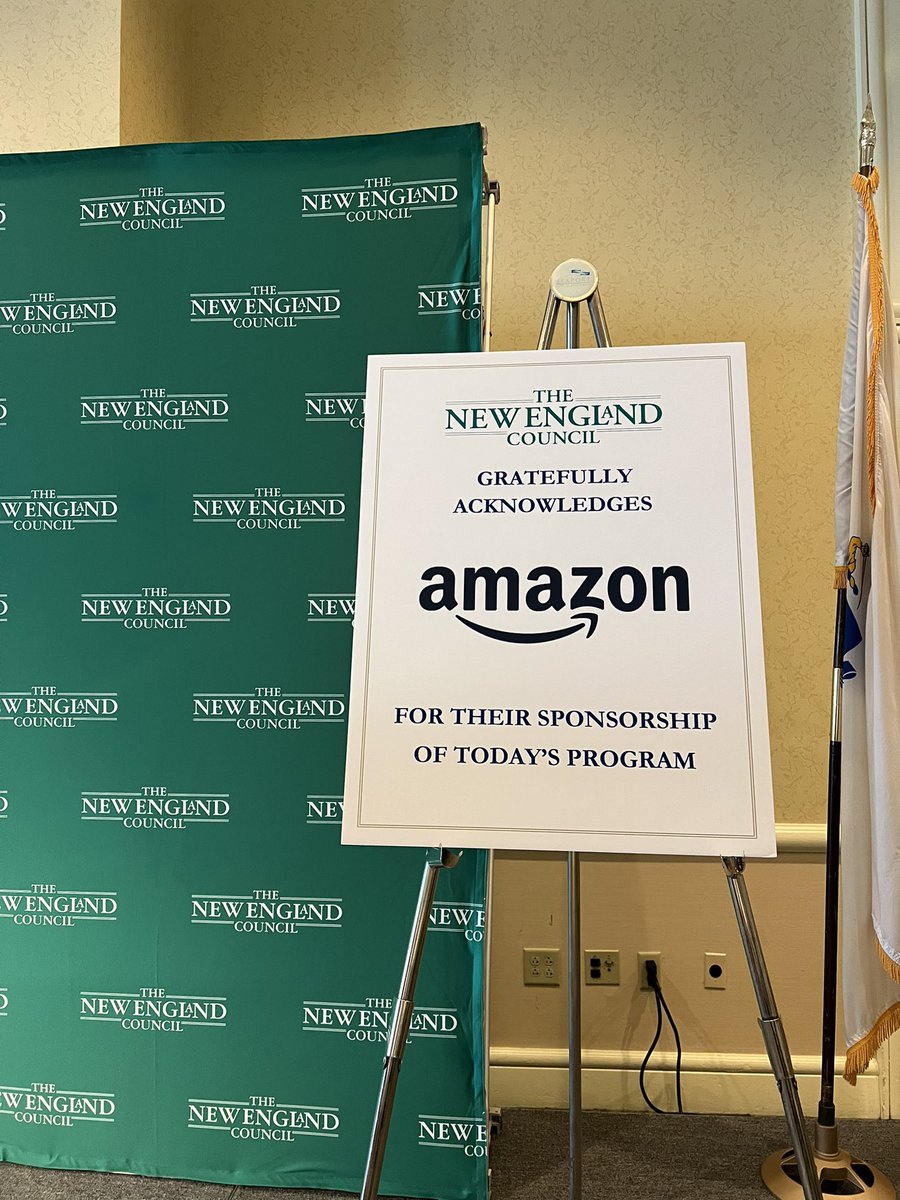 NECouncil's tweet photo. We are pleased to be joined today by @USDOL @SecMartyWalsh @seaportboston.

Thank you to our generous sponsors @amazon. #necevent https://t.co/n9uNGScNGt