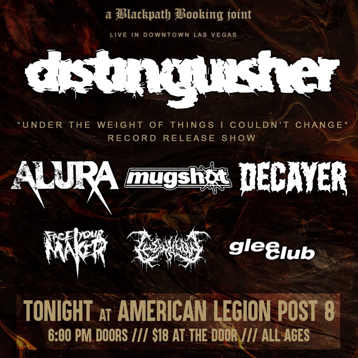 Friday night in downtown Las Vegas. Doors at 6pm. Come through. Major shout out to our friends <a href="/Distinguisher_/">Distinguisher</a>!
