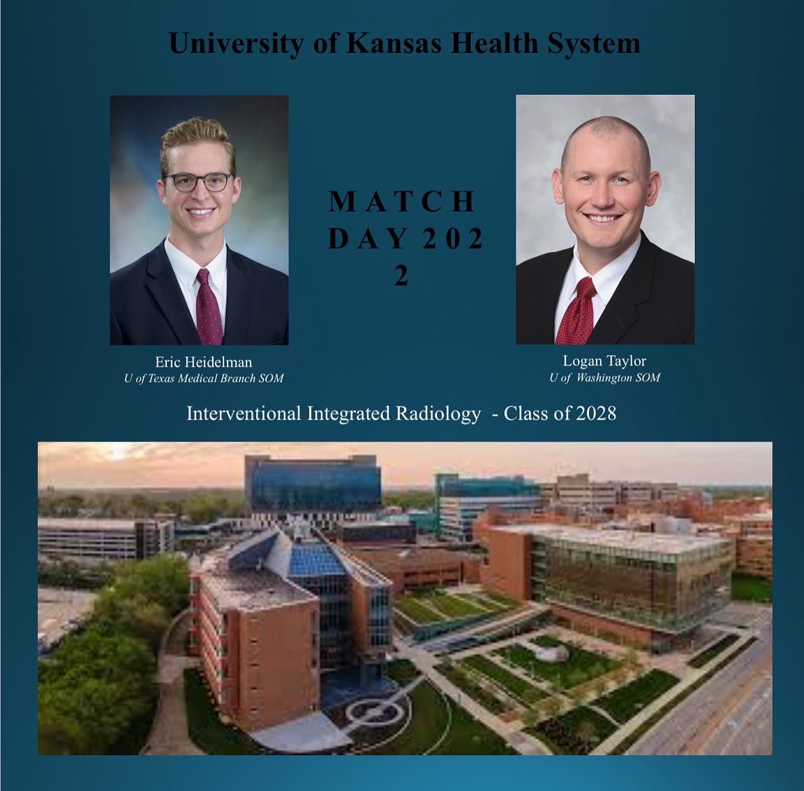 Congratulations to our newest radiology class!! We are so excited to welcome you into the KU Rad family! @KUMC_GME @KHS_VIR #MatchDay2022