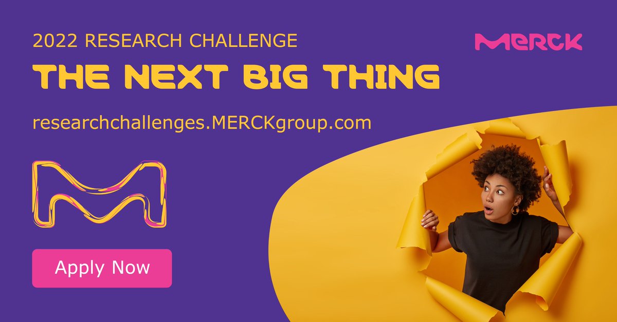 Registration is open for research competitions for technology pioneers in areas of high innovation with prizes of up to €10.000. Sign up until April 30. More:
merckgroup.com/en/research/op…