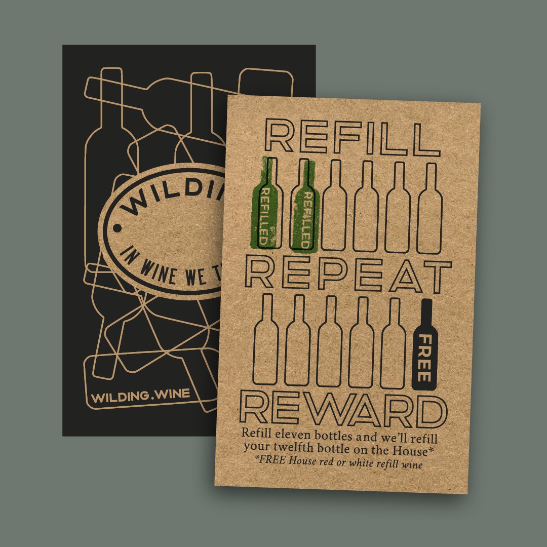 Happy #GlobalRecyclingDay We recycle everything we can here <a href="/WildingOxford/">Wilding Oxford</a> &amp; <a href="/WildingSal/">Wilding Salisbury</a> - in fact we go one step further w/ our #Refill loyalty card. RE-member that after your 11th bottle, we'll refill the 12th for FREE with our delicious house wine on tap. #reuse 🍷🚰 🍇 💫