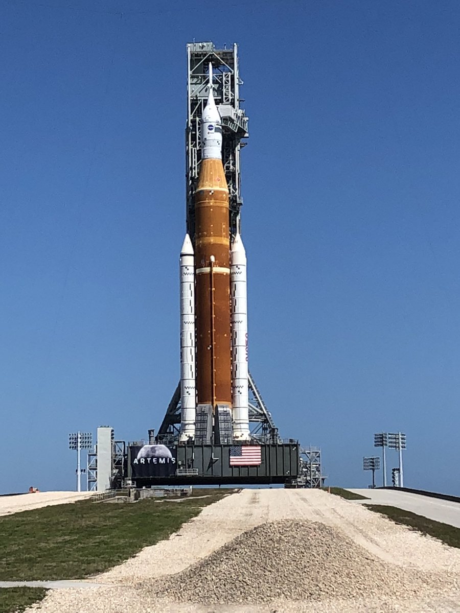 Bob Cabana (@astro_cabanabob) on Twitter photo Hard down on the pad. Go <a href="/NASAArtemis/">NASA Artemis</a> ! Canāt wait for launch. What an amazing rocket ! Hard down on the pad. Go <a href="/NASAArtemis/">NASA Artemis</a> ! Canāt wait for launch. What an amazing rocket !