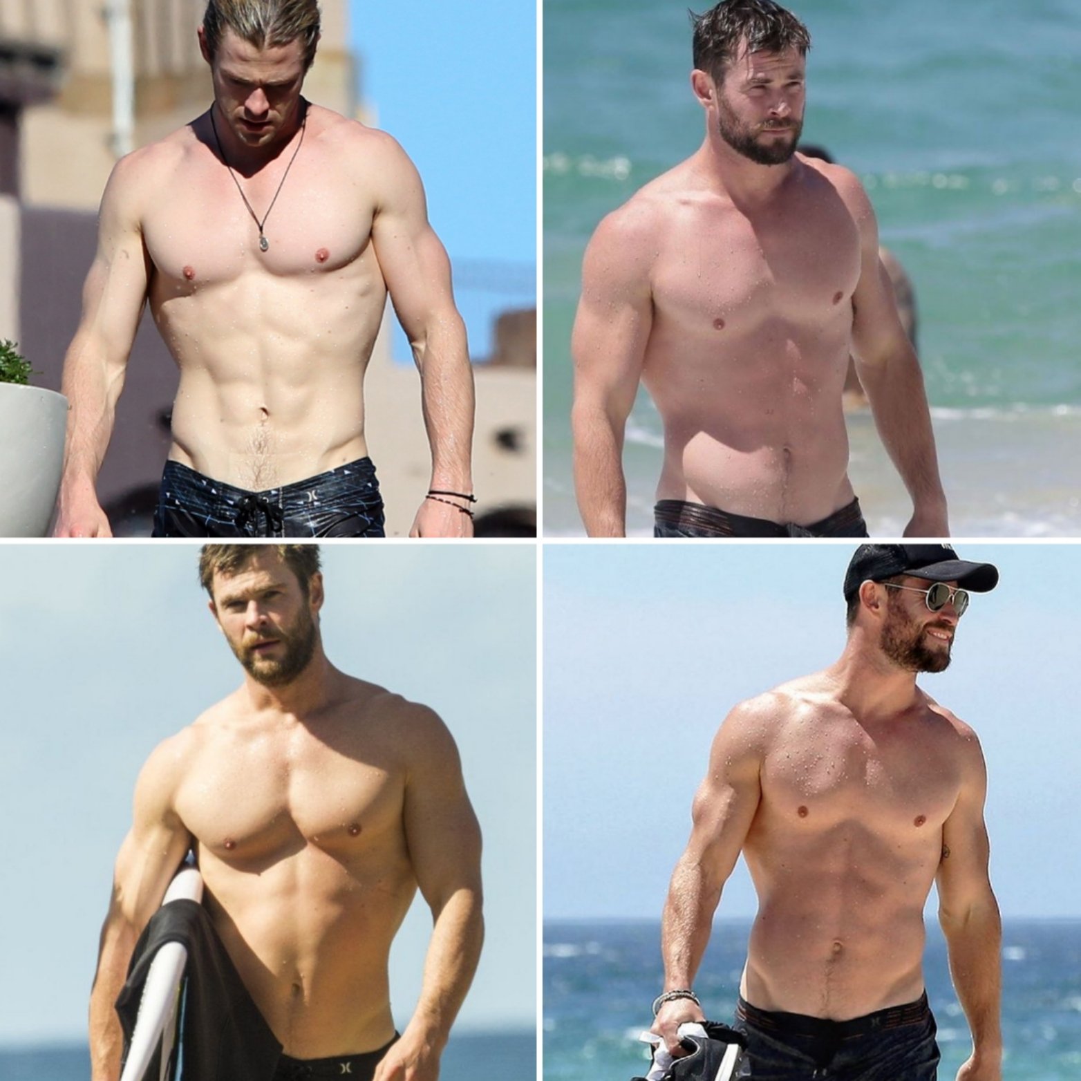 Chris Hemsworth Ab Workouts | 2 AB WORKOUTS