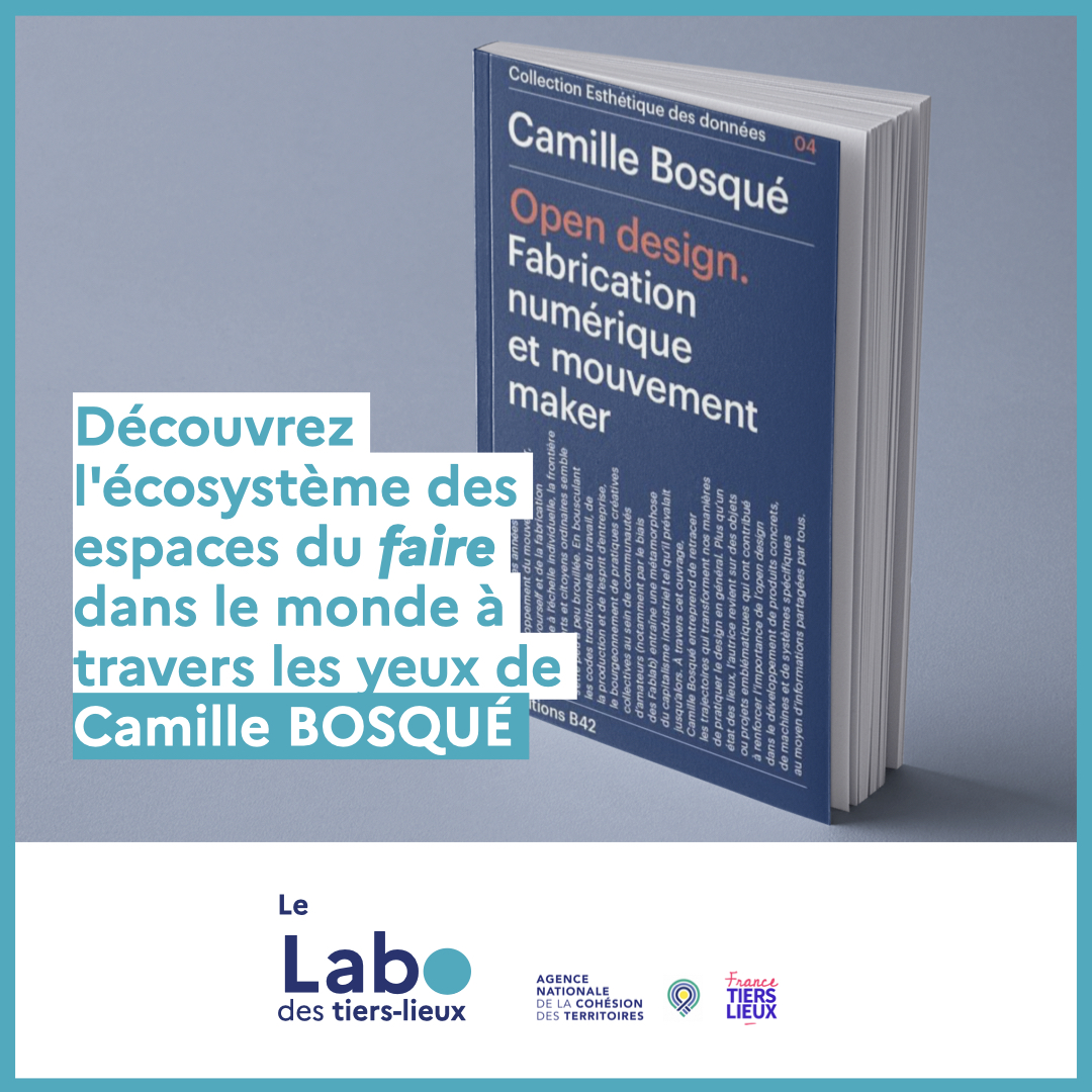 #VendrediLecture
Fablabs, makerspaces, manufactures de proximité... Découvrez l'écosystème des espaces du faire dans le monde à travers les yeux de la chercheuse <a href="/camilleBosque/">Camille Bosqué</a>

Une fiche de lecture à découvrir sur le #LaboTiersLieux
👉tierslieux.anct.gouv.fr/fr/ouvrir-les-…
#fabricationlocale