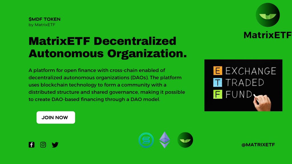 Participate in various investment strategies: fund management etc. And quickly obtain incentives through #DeFi-based incentive system <a href="/MatrixETF/">MatrixETF</a> #solana #ETH #MatrixETF #DAOs