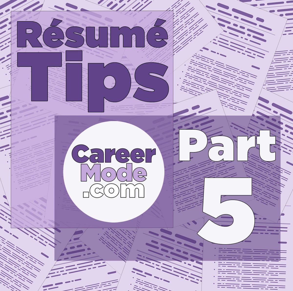CareerMode_MA's tweet photo. Head to https://t.co/JJkLzAX7ZF to see the fifth part of our series covering resume tips!

#career #careercoach #careergoals #careerdevelopment #careeradvice #careerchange #careerstrategy https://t.co/aWjWB64cPT