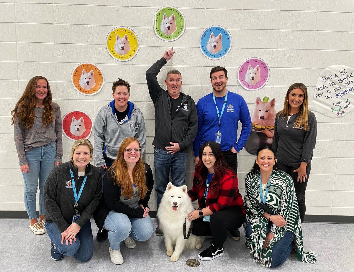 Today is your last chance to snap your pic under the Luck of the Nova rainbow! 🌈 Enjoy your Friday, Bears! 💙 <a href="/LZHS_Counseling/">LZHS Counseling</a> <a href="/AshleyWeltler/">Ashley Weltler</a>