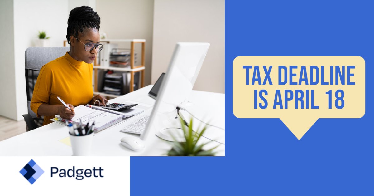 Padgett_IL's tweet photo. The deadline for filing federal #taxes for most taxpayers will be Monday, April 18. That's a month away! ⏱️

We're here to answer all of your questions about #stimulus payments, #childtaxcredits, and more! Send us a message to get started: https://t.co/Pz6nJjLdud https://t.co/Wn4i9YwerH