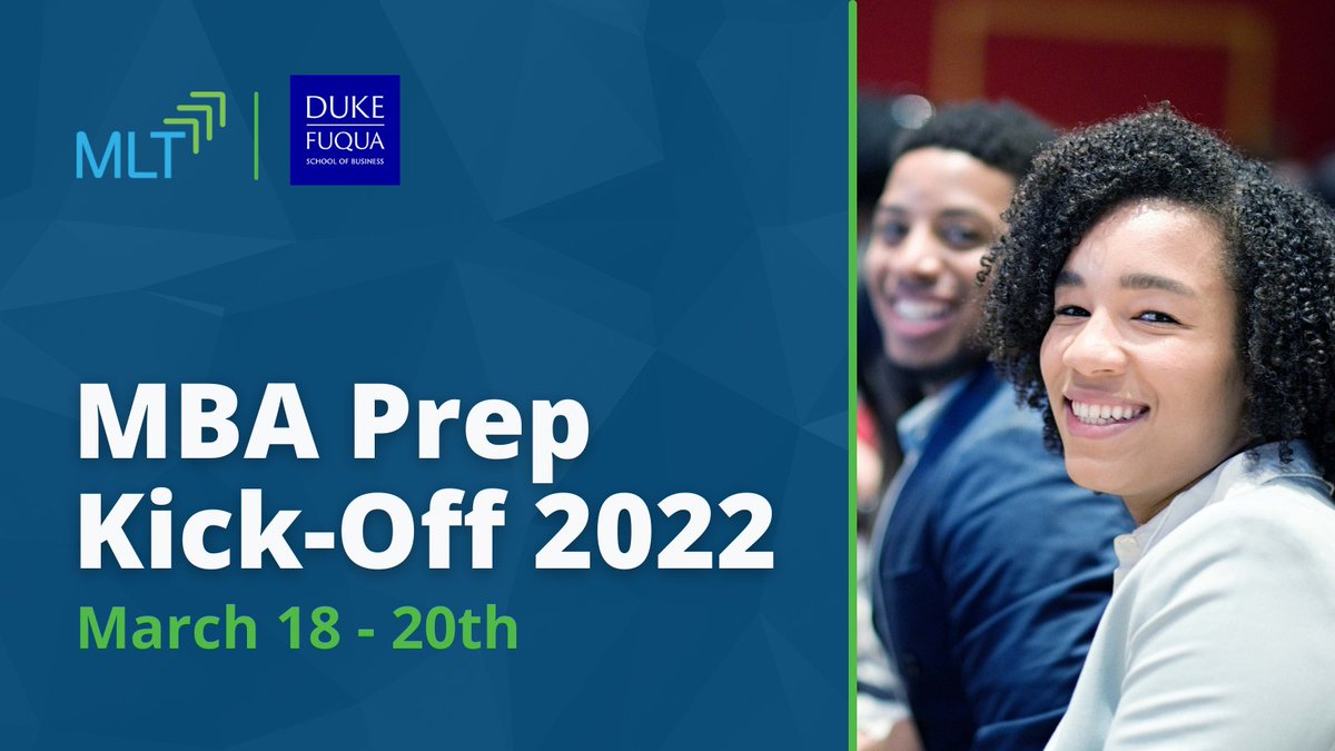 MLTOrg's tweet photo. Sending a warm welcome to our #MLTMBAPrep Fellows who will be beginning their journey to an MBA. They're in for a weekend fueled by dynamic conversation and virtual fun🎉 https://t.co/PSQMjdsQFQ