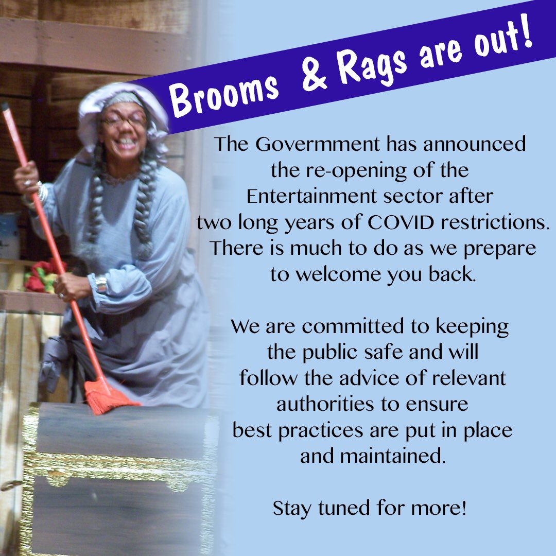 ltmpantomime's tweet photo. Outside is Open! Lot’s to do to safely welcome you back. Stay tuned! https://t.co/scT7eJTQFg