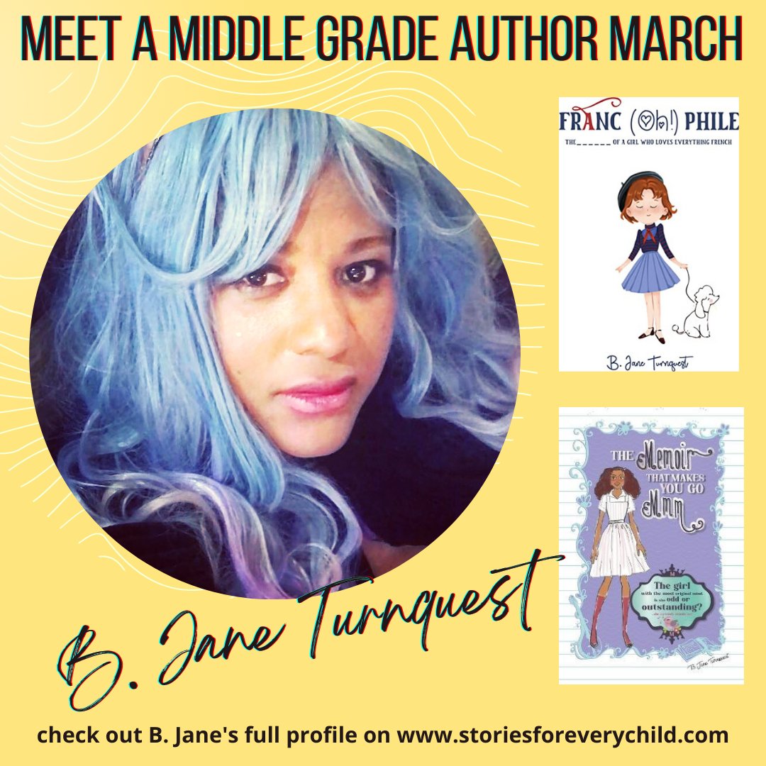 Meet Middle Grade author B. Jane Turnquest in our profile: 
tinyurl.com/2p925w8h
#mglit #authorinterview