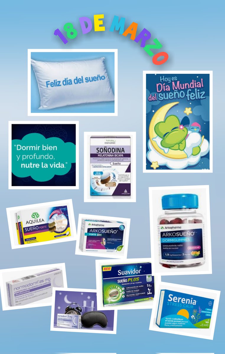 Bfarma2's tweet photo. A dormir se ha dicho...
#sereniabayer
#arkosueño
#normodorm
#zzmelamil
#suavidorurgo
#soñodinaangelini https://t.co/enUqYDMCj3