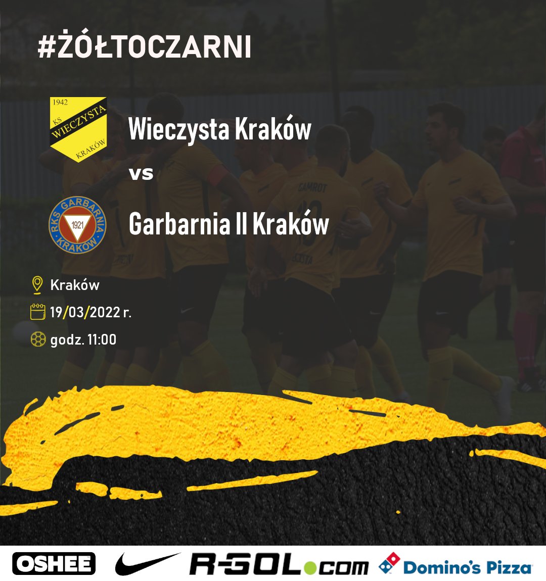 Wieczysta's tweet photo. Zapraszamy jutro na pierwszy w tym roku ligowy mecz przy Chałupnika!

⚽️ Wieczysta Kraków - Garbarnia II Kraków
🏟️ Kraków, ul. Chałupnika 16
📅 sobota, 19.03.2022 r.
🕙 11:00
🎥 https://t.co/WGmj3zydZ7 https://t.co/e25sB5sekC