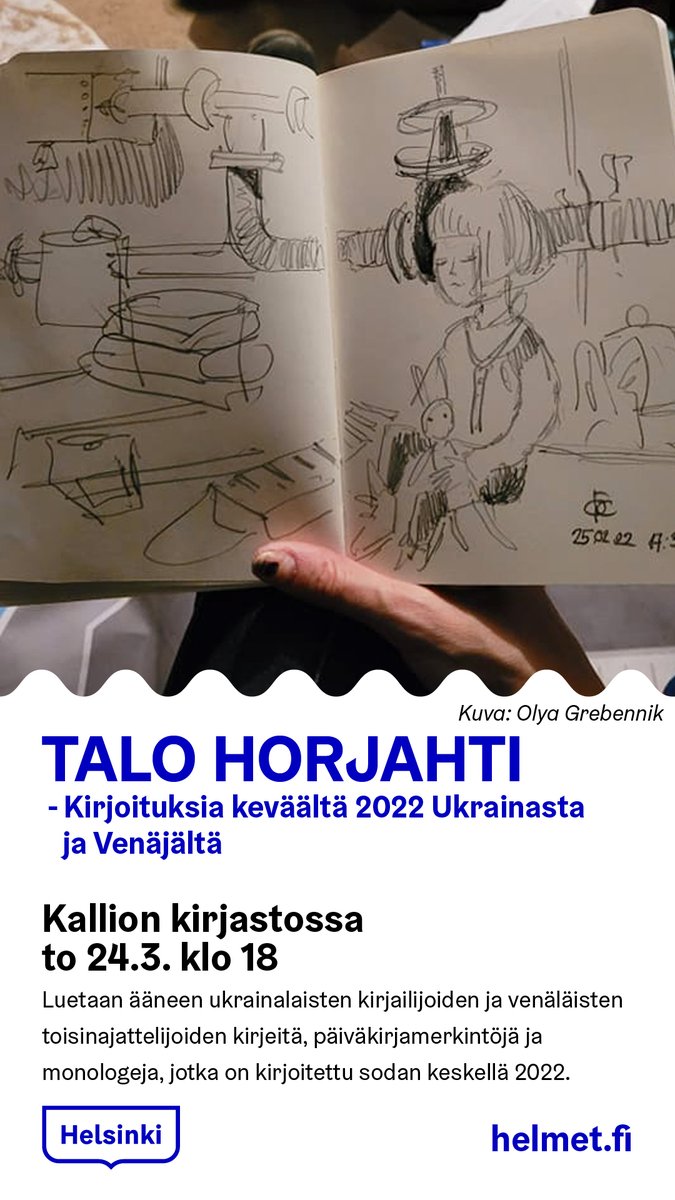 Lue lisää: helmet.fi/fi-FI/Kirjasto…

#KallionKirjasto #Ukraina #WeStandWithUkraine <a href="/culturasaatio/">Cultura-säätiö</a> #Culturas
