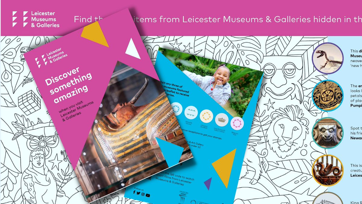 leicestermuseum's tweet photo. Children at Leicester primary schools have been given 'Discover Something Amazing' activity sheets. We're looking forward to seeing who collects #TopVisitor prizes this weekend. Search 'Family friendly' activities on our What's on page: https://t.co/B6K1V4iwoj https://t.co/kStMDKb9rI