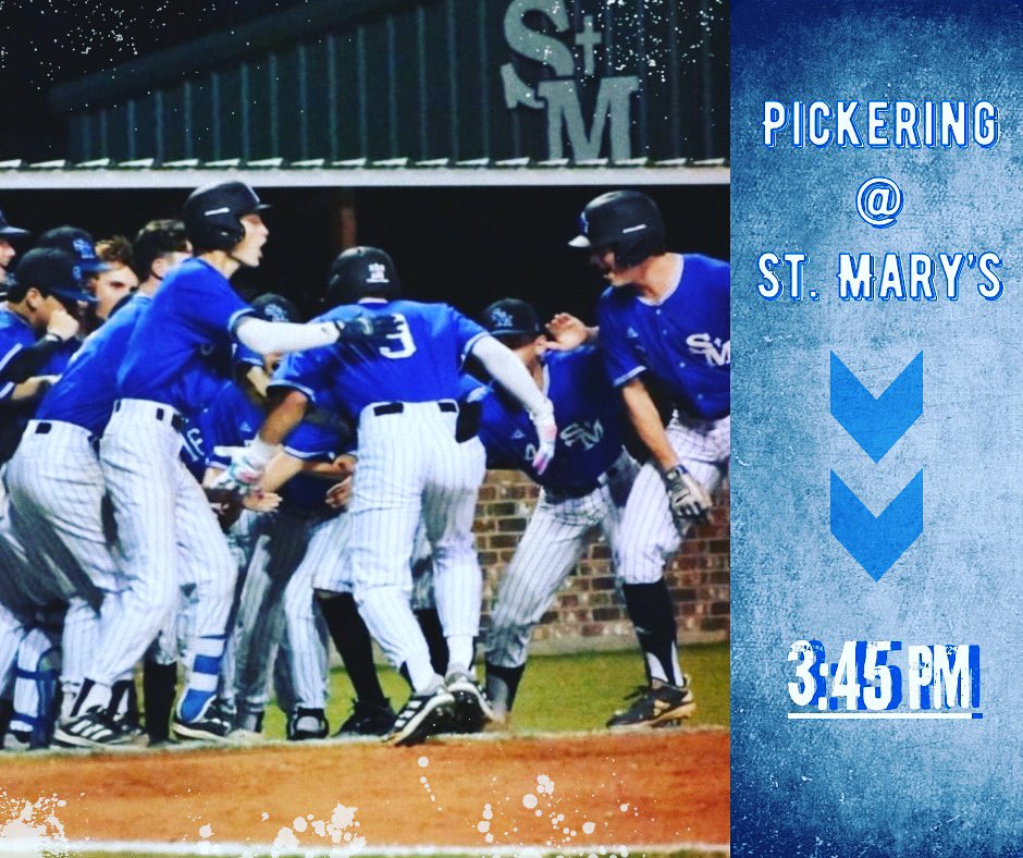 brooks_mcminn's tweet photo. 🚨 GAME DAY🚨

🆚: Pickering 
📍: St. Mary’s Baseball Field
⏰: 3:45 PM
📊: “St. Mary’s Tigers” on new GC app https://t.co/AmMAiWM0nj