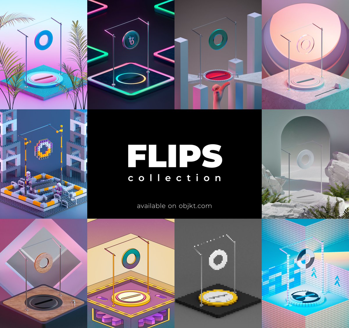 ♾-FLIPS-♾
Collection is now listed on <a href="/objktcom/">objkt</a> 
Floor price - 1 Tez / 20ed.
objkt.com/collection/KT1…

🎁First 20 collectors will receive a special airdrop🎁

#Flips #NFTs #NFT #NFTCommunity #hicetnunc #teia #objkt #NFTGiveaway #NFTdrop  #NFTCollection #nftcollector  #CleanNFTs