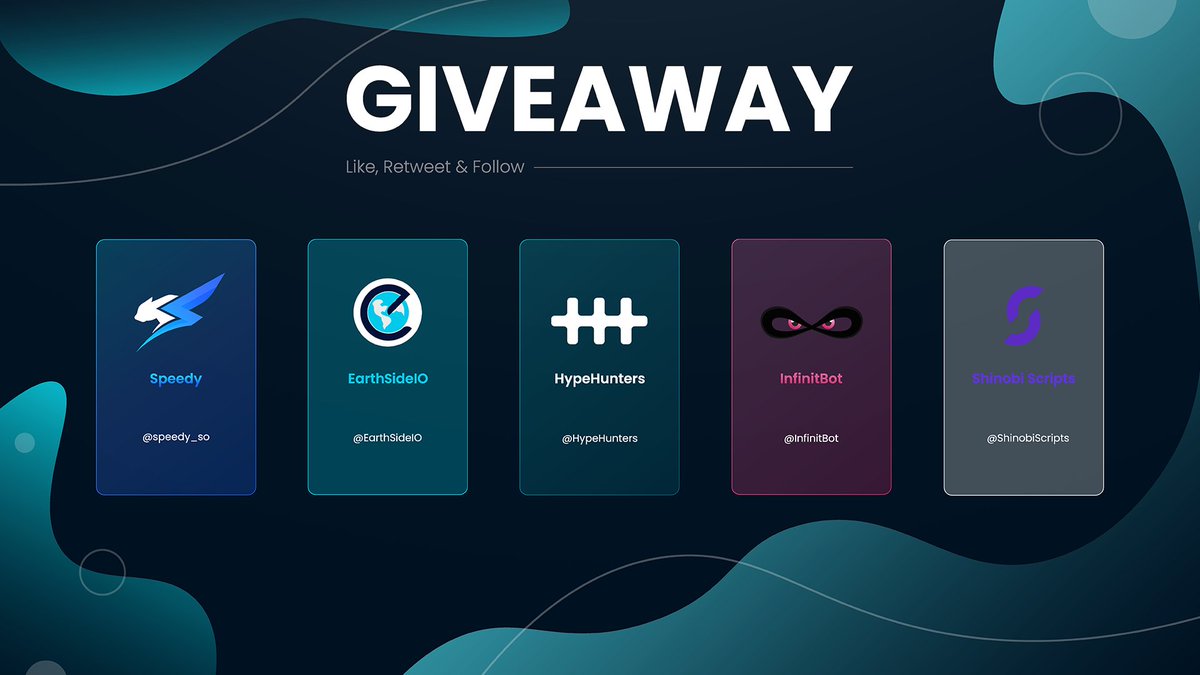 We teamed up to giveaway 5 amazing prizes! 🎁 → @HypeHuntersEU Monthly Key → @EarthSideIO Monthly Key → @ShinobiScripts Renewal Key → @InfinitBot Renewal Key → @speedy_so x2 2GB Resi Data ✅ Follow ALL Accounts 🔄 Retweet this Tweet ❤️ Like this Tweet Ends in 24 hours ⏰