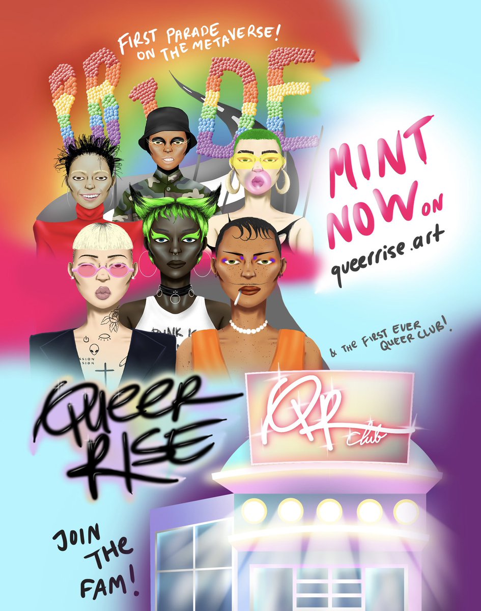 QUEER RISE NFT 🌈 | MINTING NOW tweet media