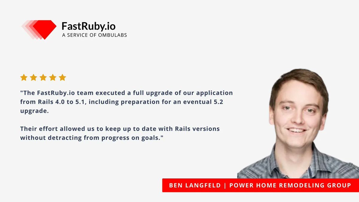fastrubyio's tweet image. How exactly do you upgrade your #Rails application without interrupting product development? The answer is with a @fastrubyio #railsupgrade buff.ly/32rQyx2