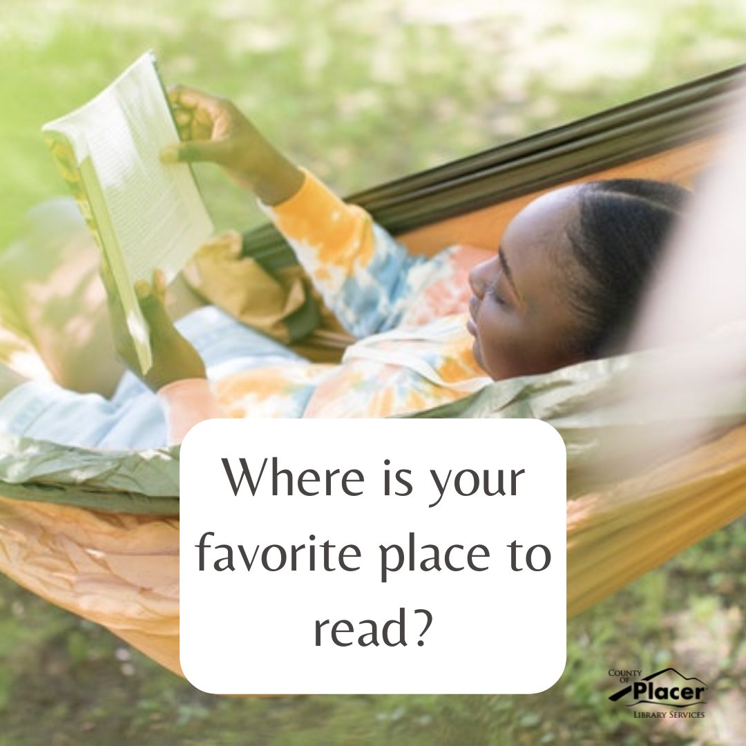PlacerLibrary's tweet photo. Where is your favorite place to read?  

#reading #readingquestions #bookspot #readingplaces https://t.co/jkdQ6YLEhF