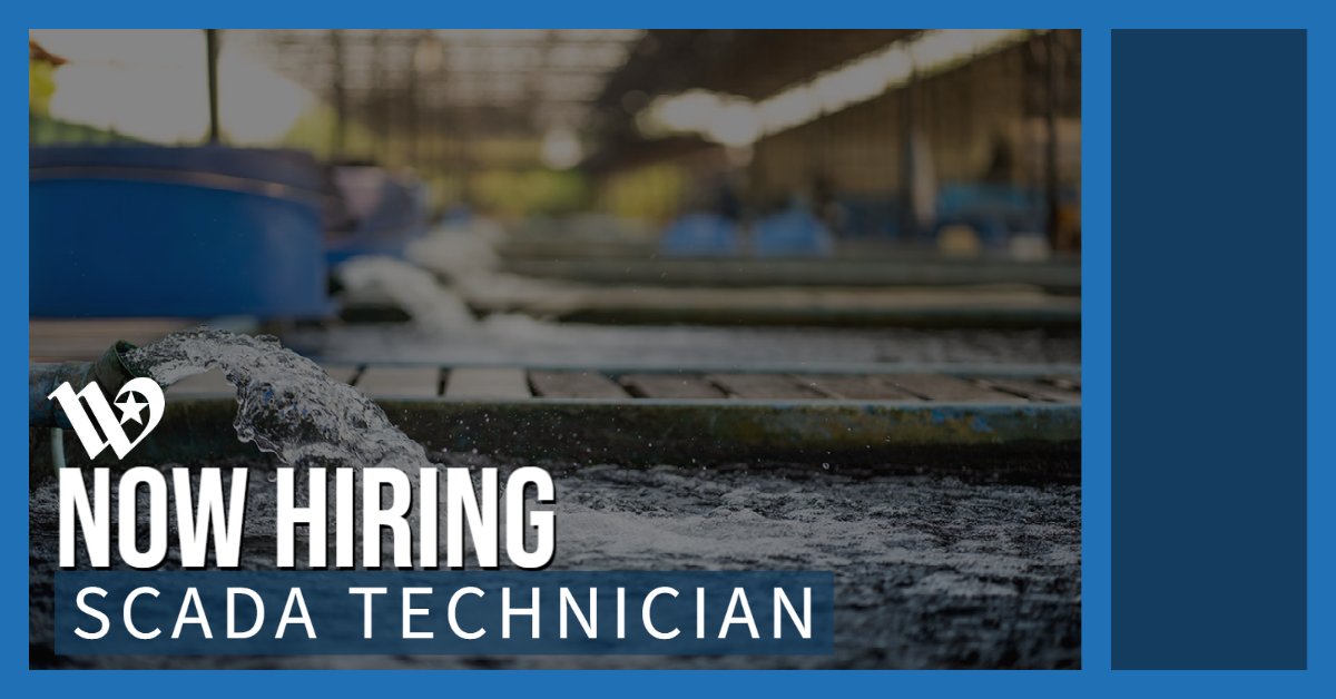 City of Waco, Texas on Twitter "Now hiring SCADA Technician in the
