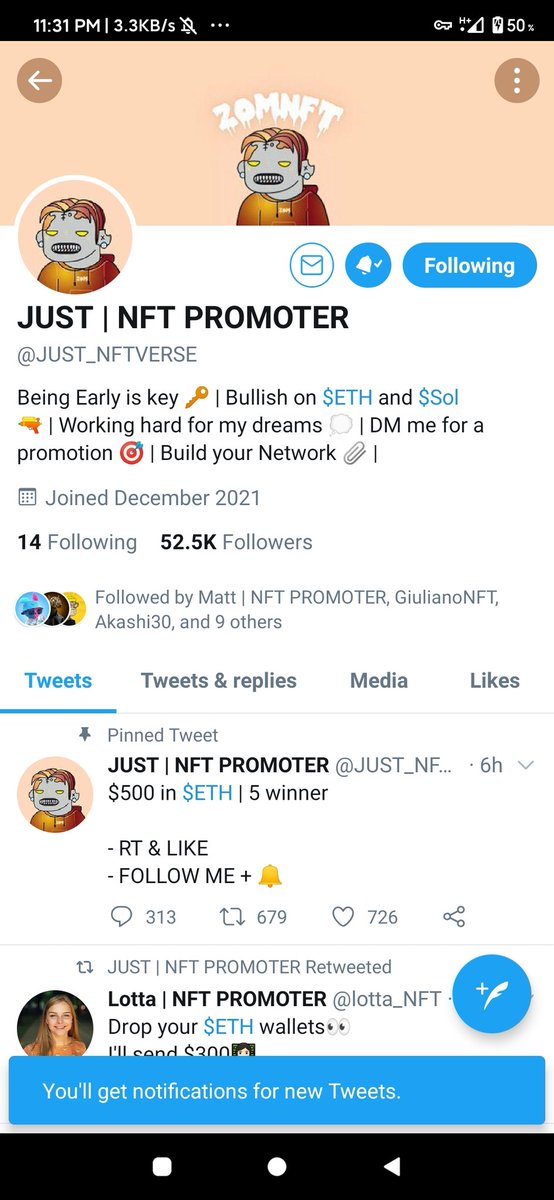 minoocrypto's tweet photo. @JUST_NFTVERSE Done https://t.co/7PVTxeKew7