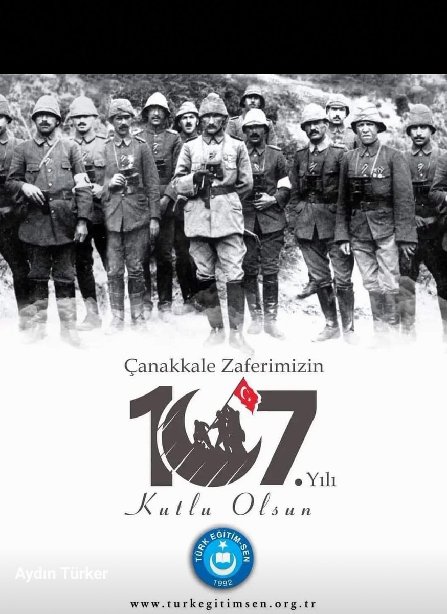 IAltunnar's tweet photo. Çanakkale Zaferi’mizin 107. yılındaBaşta  Gazi Mustafa Kemal Atatürk’ü ve tüm kahramanlarımızı saygı ve minnetle anıyoruz. Cennet vatanımız��n  kutsal şehitleri, ruhunuz şad olsun!
#CanakkaleGecilmez https://t.co/CgrUTohtSj