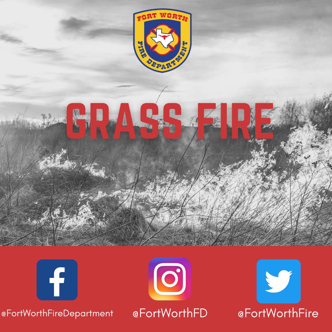 FortWorthFire's tweet photo. [12PM] #yourFWFD is currently working several grass/brush fires around #FortWorth. Knowing the threat of strong winds/dry weather, we took every precaution &amp; are prepared to respond to all calls for service today. We ask that you do YOUR part to help us by preventing these fires. https://t.co/sBcH3fBKX2