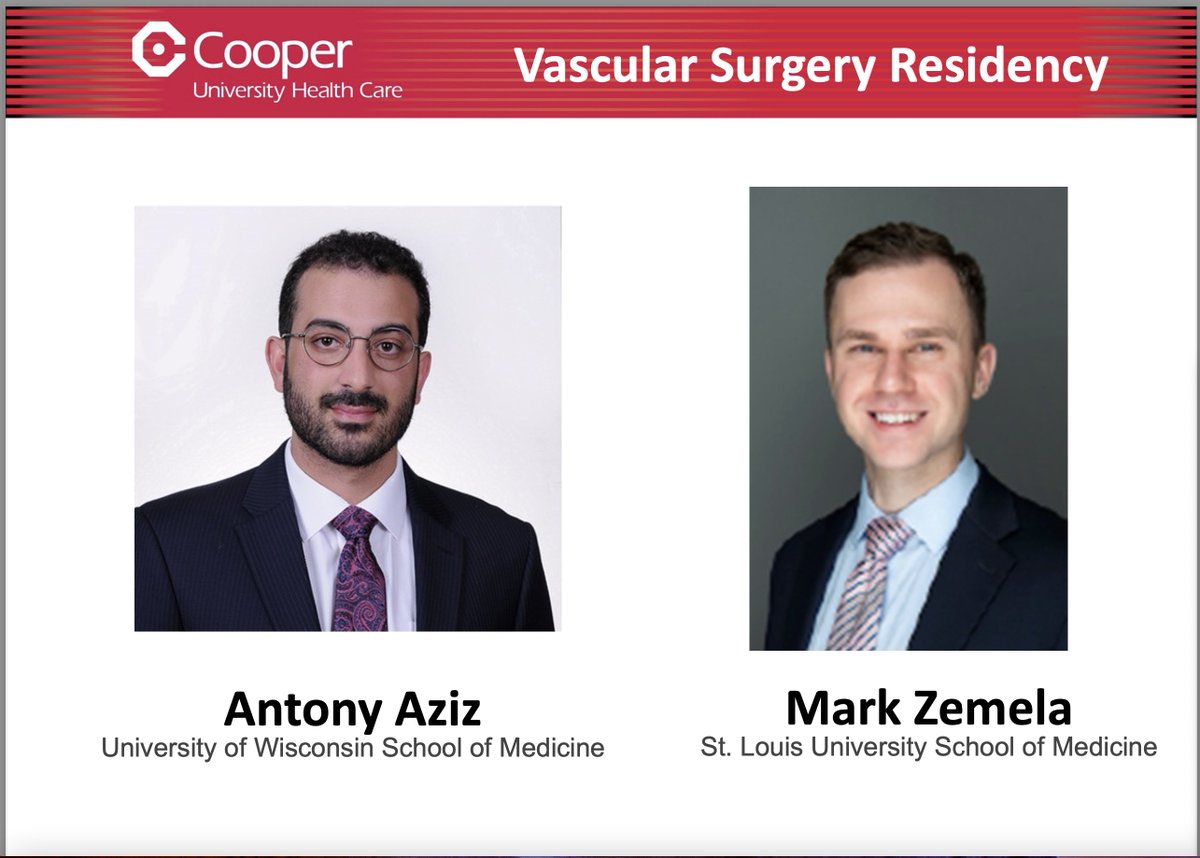 Joseph V. Lombardi MD MBA (@vascsurgmd) on Twitter photo We are pleased to congratulate and welcome Antony Aziz <a href="/antonyaziz10/">Antony Aziz</a> and Mark Zemela @MarkZemela to the Cooper Vascular Family <a href="/CooperVascular/">Cooper Vascular Surgery Residency</a>. #MatchDay2022 #vascsurg We are pleased to congratulate and welcome Antony Aziz <a href="/antonyaziz10/">Antony Aziz</a> and Mark Zemela @MarkZemela to the Cooper Vascular Family <a href="/CooperVascular/">Cooper Vascular Surgery Residency</a>. #MatchDay2022 #vascsurg