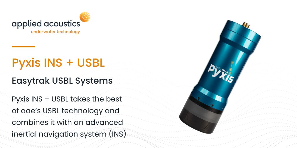 aaetechnologies's tweet photo. Pyxis INS + USBL takes the best of aaeβs USBL technology and combines it with an advanced inertial navigation system (INS).
Discover more π
https://t.co/esdeAYA8zZ
#appliedacoustics #SurveyPositioning #USBLSystems #USBL #AcousticPositioning https://t.co/Y6MJ6XCcnu