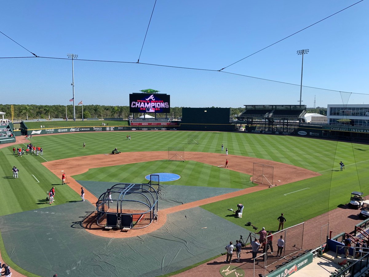 CityManagerNP's tweet photo. Welcome back, @Braves! We're glad to see you back at CoolToday Park in the spring training home of the Braves, North Port, Florida. Play ball! https://t.co/gYfHrId5JC